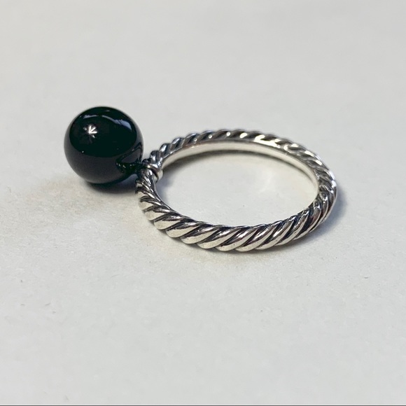 David Yurman Onyx Ball Cable Sterling Silver - Picture 3 of 6
